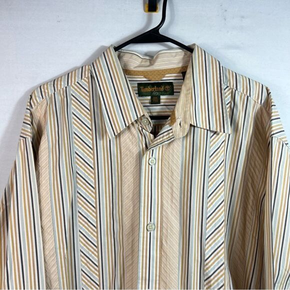 Mens Timberland Long Sleeve Button Up Collared Shirt 0632 - Picture 3 of 12